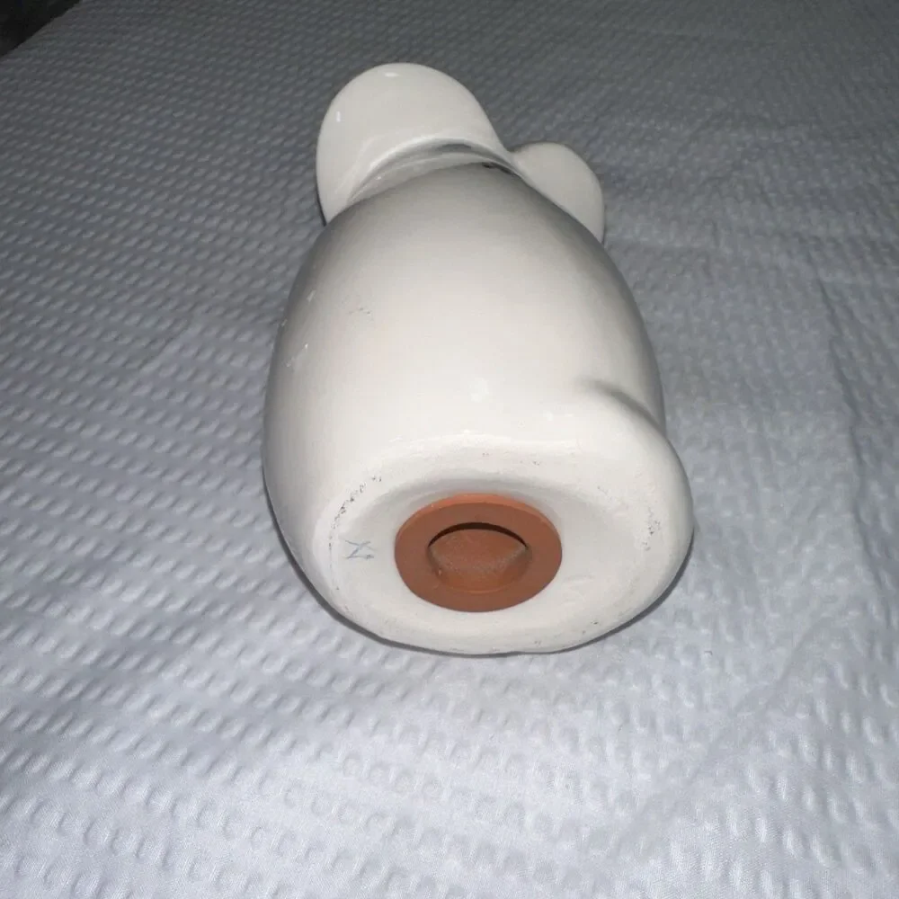 Vintage MOUSE Parmesan CHEESE SHAKER Flower Large Ceramic Grated 5.5”